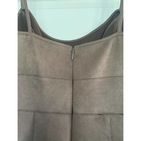 BCBG MaxAzria Brown Faux Suede Sheath Bodycon Midi Dress Size S - Picture 5 of 8